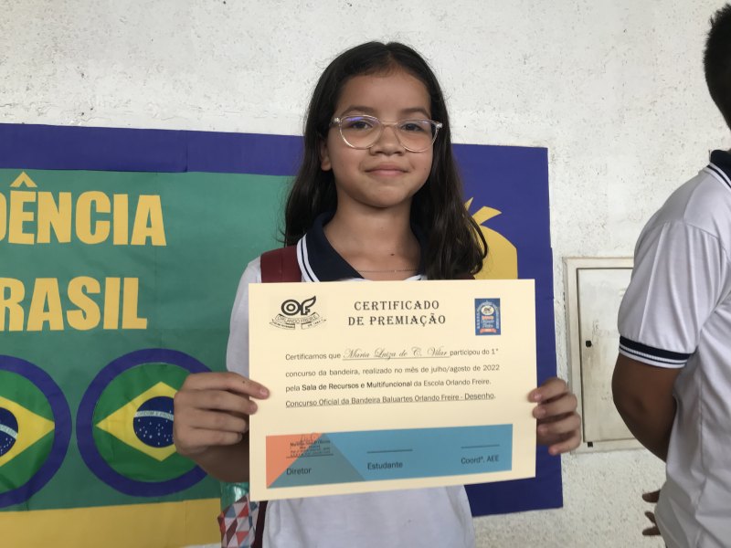 Estudante da escola Orlando Freire conquista medalha no campeonato