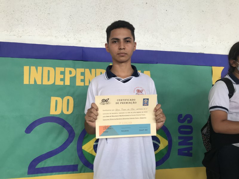 Estudante da escola Orlando Freire conquista medalha no campeonato