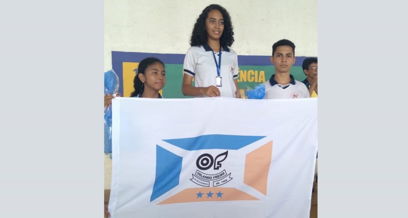 Estudante da escola Orlando Freire conquista medalha no campeonato