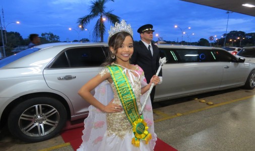 Chegada da Mini Miss Brasil Intercontinental. Fotos: Ney Cunha (69) 99250-0731