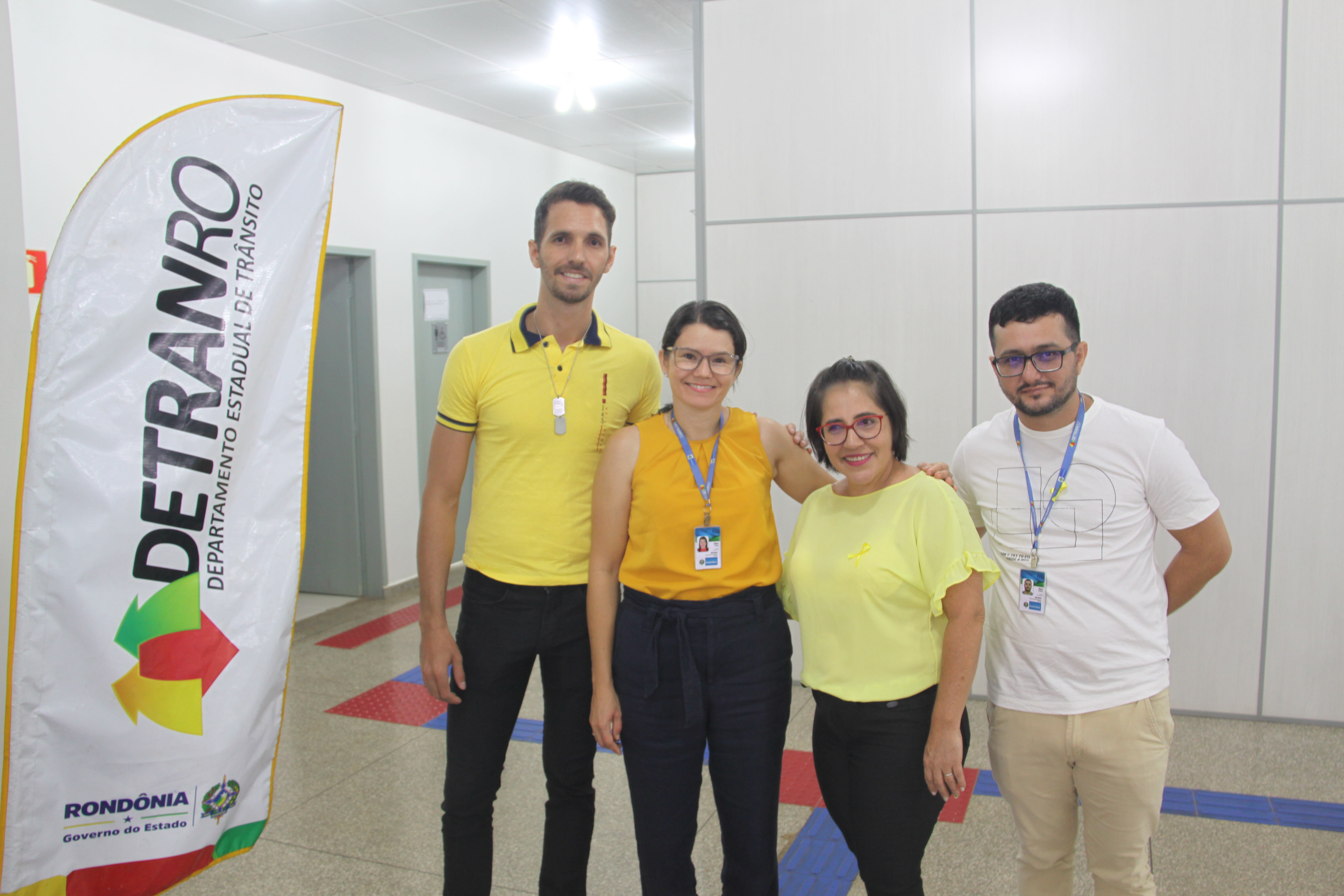 Imagens da abertura do maio amarelo em Cacoal 