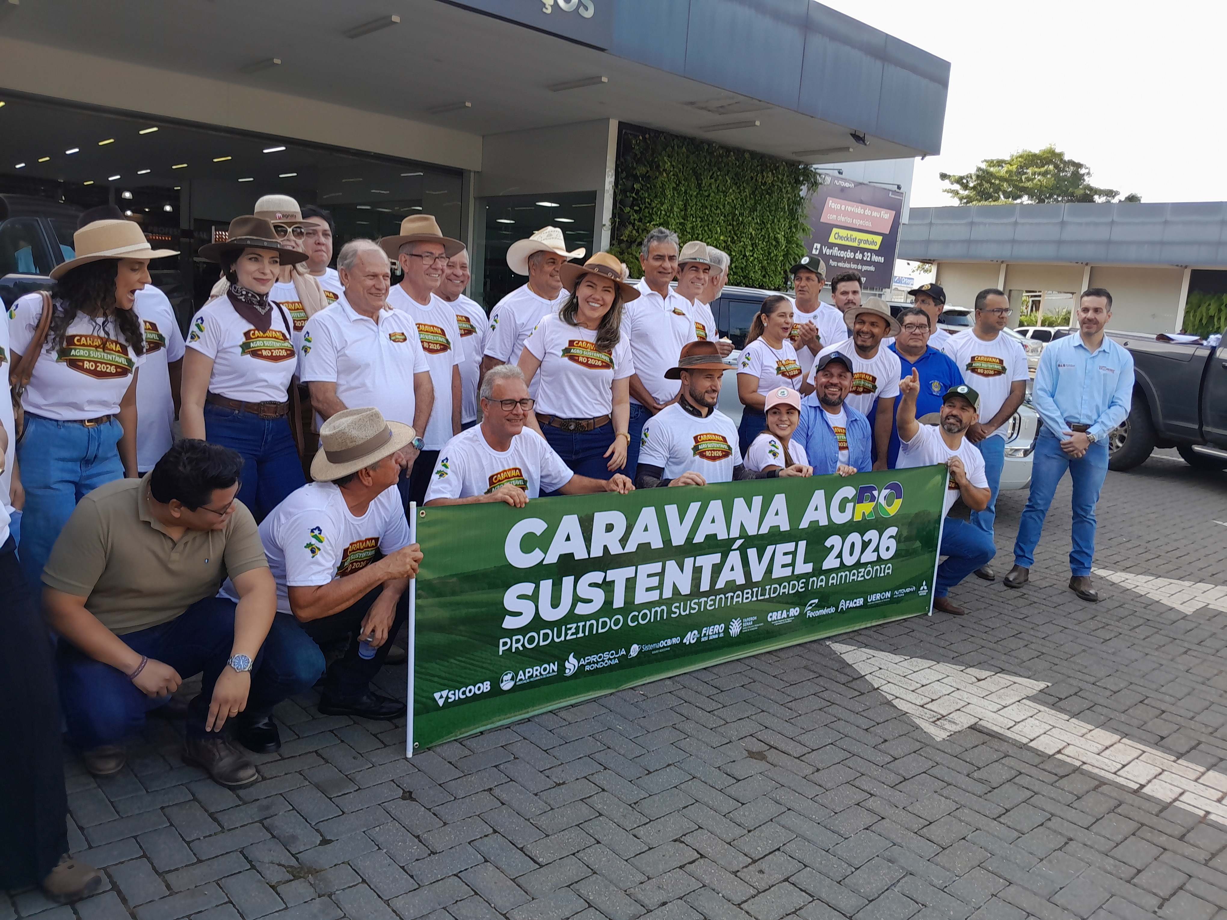 Partida da Caravana Agro Sustentável  em Porto Velho na Autovema