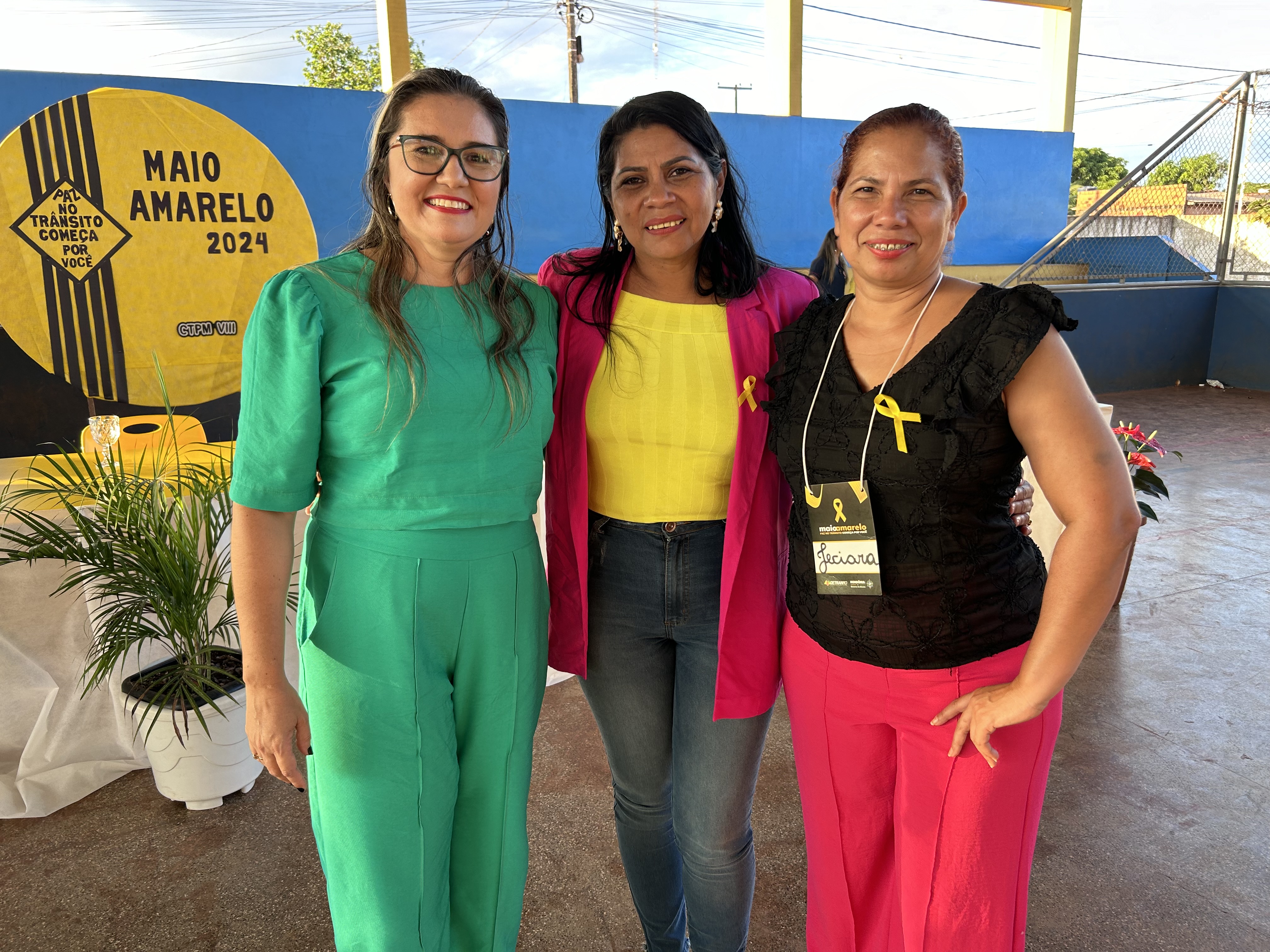 Imagens da abertura do maio amarelo em Rolim de Moura