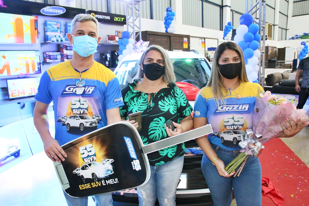 Entrega do carro da promoção Gazin 55 anos, 55 SUVs em Porto Velho